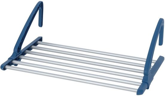 WENKO Alu — Trockner zum Einhängen — 57–106 × 37,5 × 21 cm · bis 6 m Trockenlänge