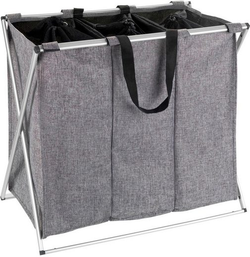 WENKO Trio — drei Gruppen an einem Ort — 63 × 38 × 57 cm · 130 l · grau